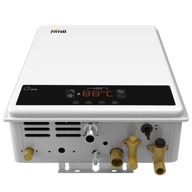 法罗力燃气热水器水汽双调七秒恒温二级能效天然气白色烤漆