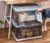 可折叠收纳箱书籍书本整理筐家用衣服玩具整理箱塑料车用储物盒 蓝色JMQ-604第4张高清大图