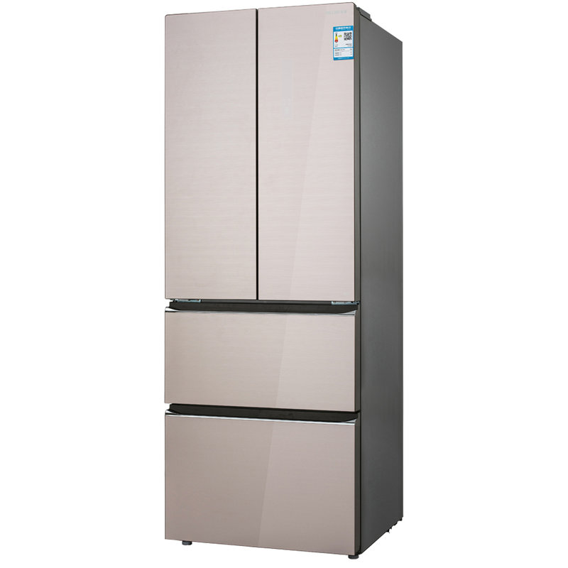 美菱meilingbcd362wpb362升法式多门冰箱风冷无霜雅绸粉