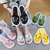鞋子女学生韩版拖鞋女夏外穿厚底高跟中跟网红新款时尚防滑女鞋都喜欢(2020芝熊猫（粉色）)第4张高清大图