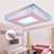 雷士照明 led吸顶灯方形客厅卧室水晶灯现代简约灯具EVX9007(30W)第3张高清大图