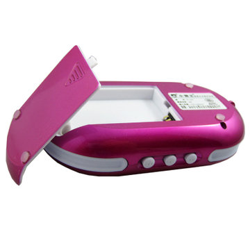 小霸王（subor）PL-300插卡音箱 迷你数码便携小音响 收音机 外放MP3播放器 粉色