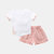 女童夏装套装2019新款儿童夏季洋气韩版运动两件套中小童(110CM 粉红色)第2张高清大图