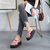 鞋子女学生韩版拖鞋女夏外穿厚底高跟中跟网红新款时尚防滑女鞋(1172大米奇（粉色）)第2张高清大图