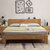 美天乐 北欧全实木床1.5m1.8米双人床现代简约日式风格床软靠婚床(1.5*2米原木色 床)第2张高清大图