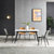 富莱克岩板轻奢餐桌现代简约家用小户型长方形经济型北欧餐桌椅组合[88餐桌](黑色 默认)第3张高清大图