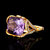 国美黄金  18K金紫水晶戒指 豪华镶嵌第2张高清大图