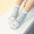 哆米瑞奇 夏季薄款网眼儿童短袜纯棉（0-12岁） 5双装(XS 0-1岁（建议脚长6-9cm） 蓝色马网眼 5双)第4张高清大图