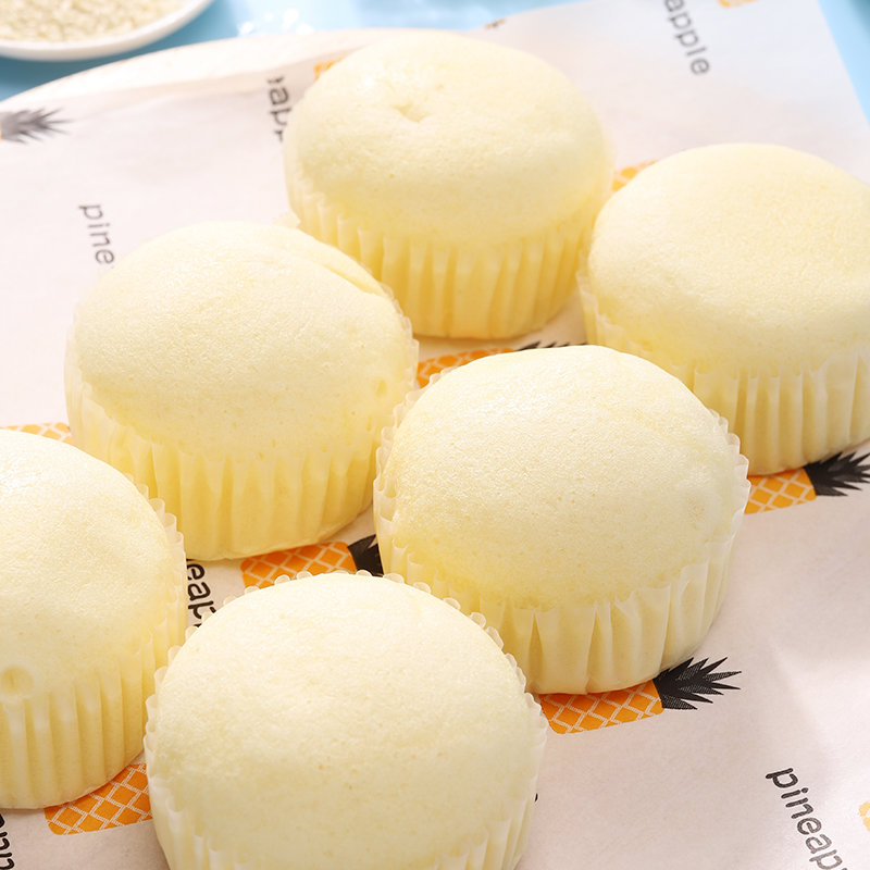 无蔗糖添加奶香蒸蛋糕软面包糕点早餐学生充饥办公室零整箱批发价买