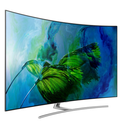 三星(SAMSUNG) QA75Q8CAMJXXZ 75英寸 超高清 QLED光质量子点 曲面 超薄 超窄边框 智能电视