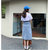 高腰开叉牛仔半身裙女新款时尚显瘦气质中长款包臀长裙子(蓝灰色 XL)第6张高清大图