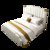 SKYMI 轻奢床 时尚简约床 港式双人床  婚床(米白色1.5米 床+床垫)第5张高清大图