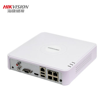海康威视4 8路poe高清网络硬盘录像机NVR监控主机 DS-7104N-F1/4P(4 无硬盘)