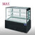 慕雪MUXUE 1.2米、1.5米、1.8米、2米烘焙蛋糕冷藏柜 直角保鲜冷柜 日式黑白色可选展示冰箱 带防雾玻璃糕点柜(0.9米)第2张高清大图