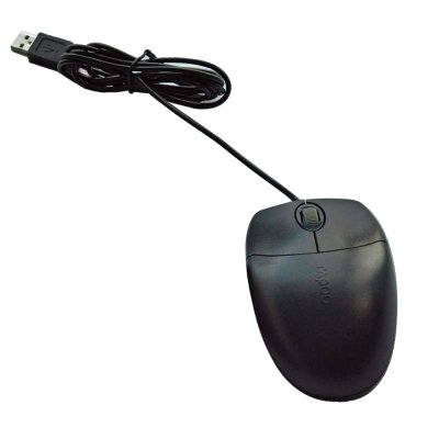 雷柏（Rapoo）X120有线光学键鼠套装（黑色）