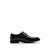 HLA/海澜之家休闲低跟工装皮鞋圆头系带商务优雅大头皮鞋商务HSXSD3R041A(黑色 39)第4张高清大图