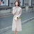 2017秋季新款两件套女高领金丝针织套装韩版时尚纯色女装(金色 M)第2张高清大图