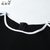 瑰蝴蝶2017时尚新款女装 撞色短袖系带圆领连衣裙877316(黑色 XL)第4张高清大图