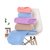 经编珊瑚绒素色毛巾 家用珊瑚绒毛巾(紫色)第4张高清大图
