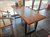 北欧实木大板会议桌长方形办公桌椅组合洽谈茶桌简约书桌电脑桌台(300x100x75（8cm）)第4张高清大图