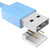 360充电数据线 Micro USB2.0 安卓电源线 1M 蓝色第2张高清大图