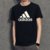 adidas阿迪达斯短袖圆领T恤男夏季新款跑步运动休闲CD4864黑 CD4863白(CD4864黑色 XXL)第2张高清大图