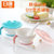 日康 宝宝研磨碗婴儿辅食碗喂食碗套装带盖勺子餐具用品 研磨碗勺 （RK-3802)(粉色 组合3)第2张高清大图