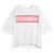 七格格2017春装新款 七分袖宽松纯色圆领简约字母印花T恤 女X1009(白色 L)第4张高清大图