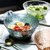 家用水果蔬菜沙拉碗汤碗日式锤纹透明玻璃碗单个宿舍学生用泡面碗(紫色锤纹沙拉碗1460ml 默认版本)第3张高清大图