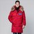 加拿大风男中长款冬季加厚户外羽绒服LB89983(红色迷彩男 M/170)第2张高清大图