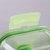 日本阿司倍鹭ASVEL耐热玻璃保鲜盒 收纳密封盒 保鲜碗带盖饭盒 可微波炉便当盒 方形绿盖 国美厨空间(绿色 320ml)第4张高清大图