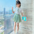 中大童夏季新款女童领带JK校园风套装(110cm 白色)第5张高清大图