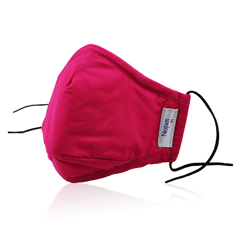 耐适康3m nexcare舒适口罩男士深蓝色 女士枣红色