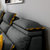 古宜 新款独特布艺沙发小户型客厅组合三人转角可拆洗简约现代布沙发(双人位+边几+左贵妃2.98米)第5张高清大图