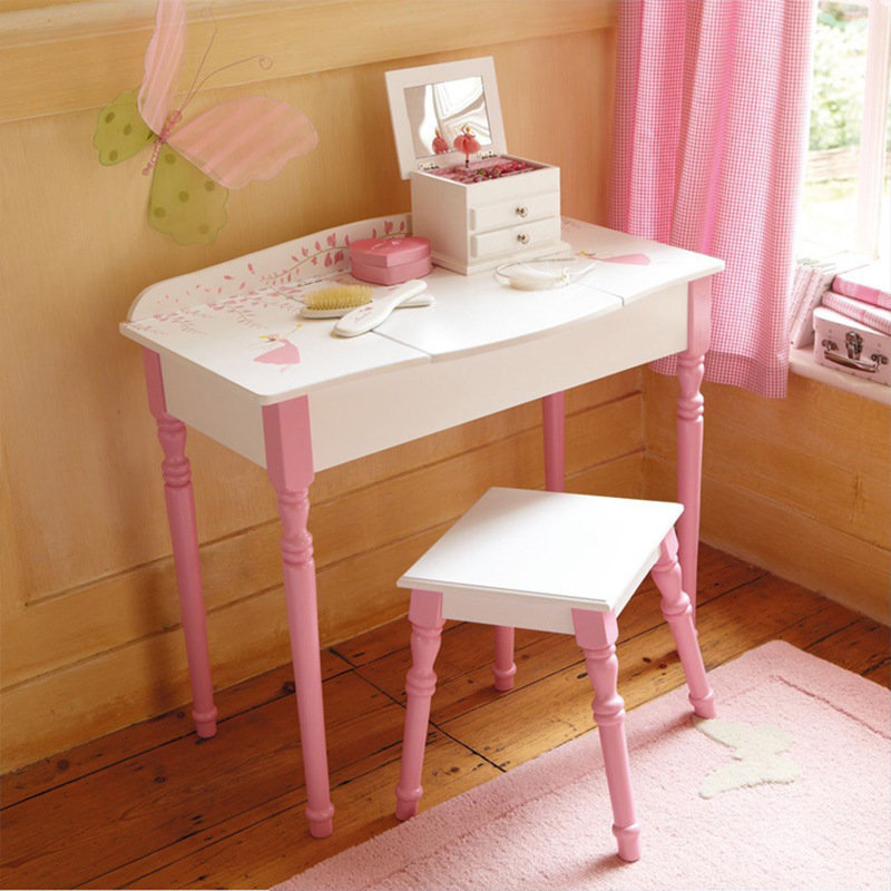 画尚halsanr豆米宝贝欧式新款儿童学习桌儿童化妆桌椅梳妆台厂家直销