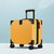 ELLE方盒短旅途小型登机行李箱男女箱拉杆箱拉链款ELCL5510B-17(芒果黄)第3张高清大图