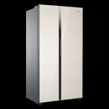 海尔冰箱5 39升对开门双门冰箱 大容量双门冰箱超薄 风冷无霜 多路送风电冰箱 539升双变频+彩晶面板+轻奢金