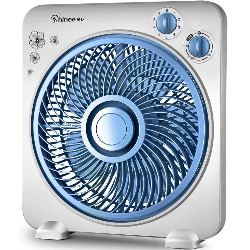 赛亿shineekyt251五风叶可定时台式转页扇电风扇四档风速120分钟定时