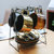创意美式咖啡杯碟勺 欧式茶具茶水杯子套装 陶瓷情侣杯马克杯.Sy(美式咖啡杯(铁锈棕)+勺+瓷盘)第3张高清大图