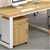 GX 组合办公台环保板材含活动柜1.2米办公桌职员台(橡木色 GX-B0120单人位)第5张高清大图
