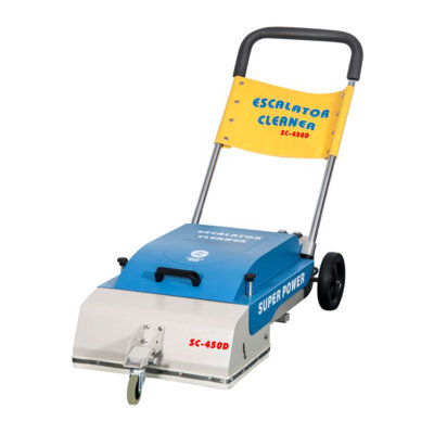 超洁亮SC-450/450D电瓶式/电线式自动步梯清洁机 自动扶梯清扫机 电梯扫地刷洗吸尘机(蓝色 450 电线式)