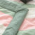 法莉雅家纺水洗棉夏被简约单人双人空调被学生薄被子XM(粉绿条纹 110x150cm)第2张高清大图