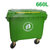 俊采云JunCaiYun660L加厚垃圾桶 塑料垃圾桶JCY-25分类垃圾桶果皮箱果皮桶(军绿色 JCY-25)第3张高清大图