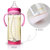 亲亲我新生婴儿PPSU感温奶瓶宽口塑料防摔宝宝带吸管手柄母婴用品300ML(红色)第3张高清大图