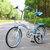 永久折叠自行车7级变速20寸快装男女士单车2013 雅途  橙色粉红绿色预售19号前发货(橙色（铝合金车架） 20寸)第4张高清大图