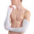 费凯丹 时尚户外防晒袖套 男女夏季护臂防紫外线半指手套(白色)第5张高清大图