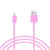 360充电数据线 Micro USB2.0 安卓电源线 1M 粉色第2张高清大图