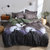 安居先森 C1070三件套 亲肤植物棉印花单人件套活性印染员工宿舍常用0.9米床/1.2米床  深紫色第5张高清大图