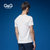 2017夏季新款男士圆领短袖t恤修身韩版潮流日系欧美学生街头衣服(白色 M)第3张高清大图