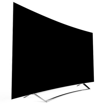 康佳（KONKA）OLED55V91A 55英寸OLED曲面有机自发光超薄智能电视（银色）